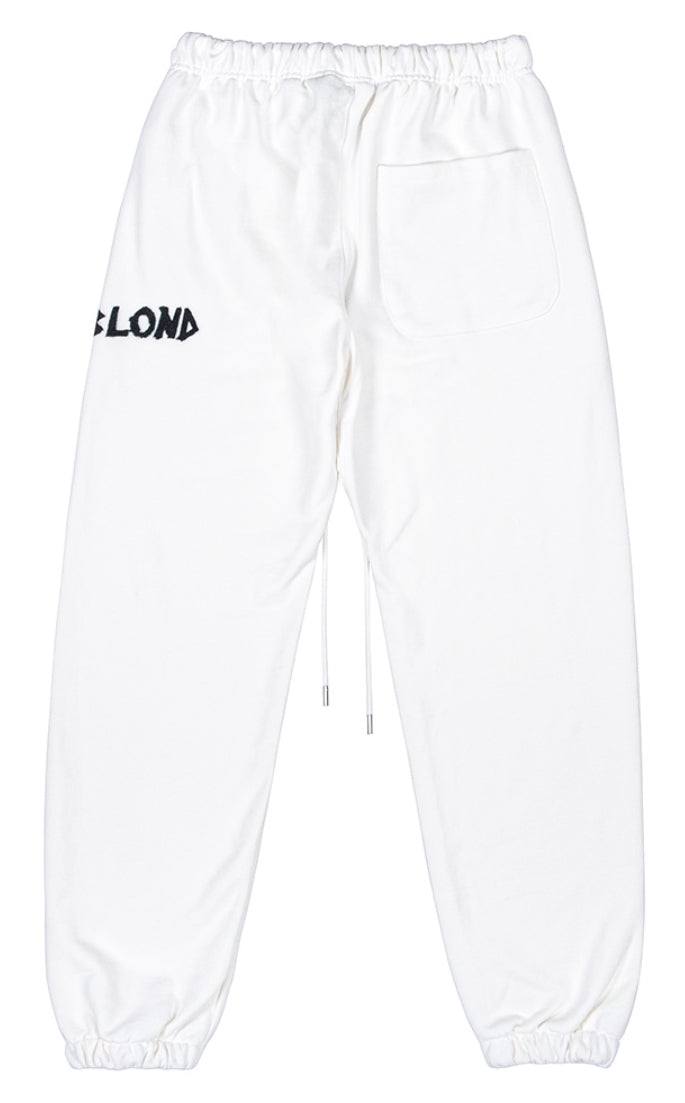 ブラックブロンド(BLACKBLOND) BBD Graffiti Side Logo Sweatpants (White)