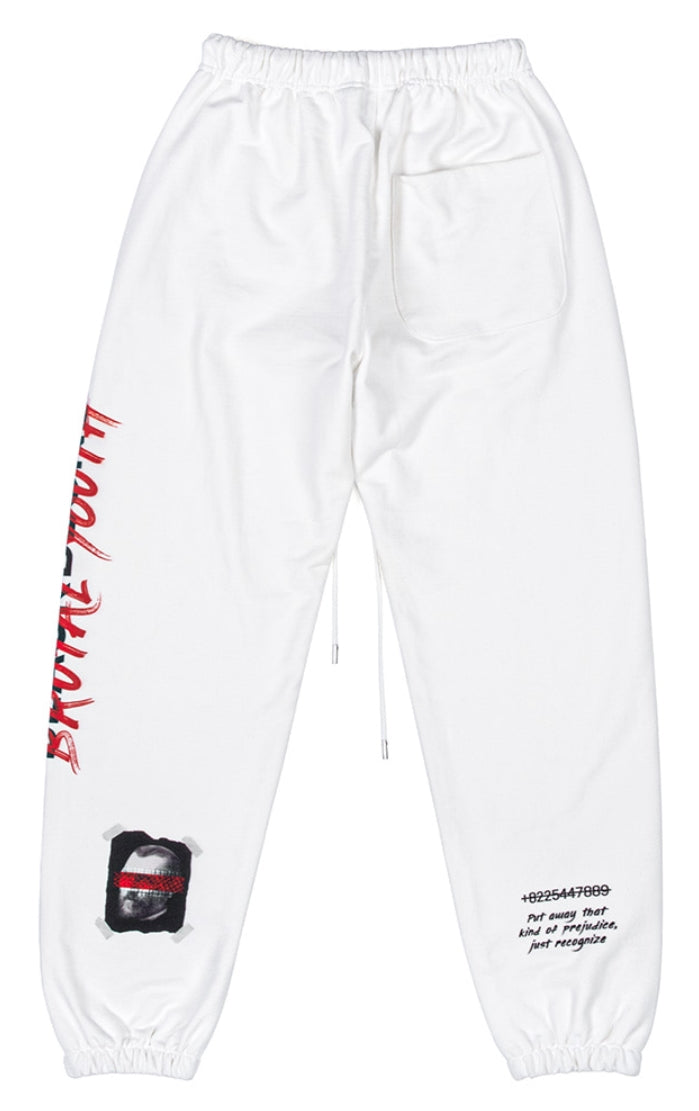 ブラックブロンド(BLACKBLOND) BBD Brutal Sweatpants (White)