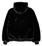 ブラックブロンド(BLACKBLOND) BBD Graffiti Logo Fur Hood Jacket (Black)