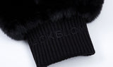ブラックブロンド(BLACKBLOND) BBD Graffiti Logo Fur Hood Jacket (Black)