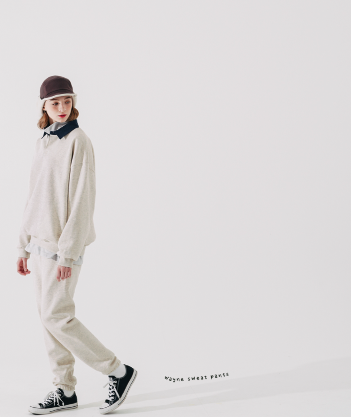 ダブルユーブイプロジェクト(WV PROJECT) Wayne Sweatpants Oatmeal KMLP7552