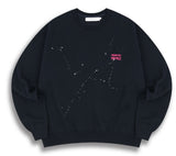 ORDINARY PEOPLE(オーディナリーピープル) HANDPAINTING SIGNATURE LOGO NAVY SWEATSHIRTS