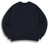 ORDINARY PEOPLE(オーディナリーピープル) HANDPAINTING SIGNATURE LOGO NAVY SWEATSHIRTS