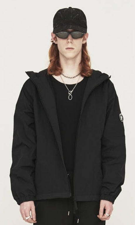 ORDINARY PEOPLE(オーディナリーピープル) BLACK RAGLAN HOODIE CARBON JACKET