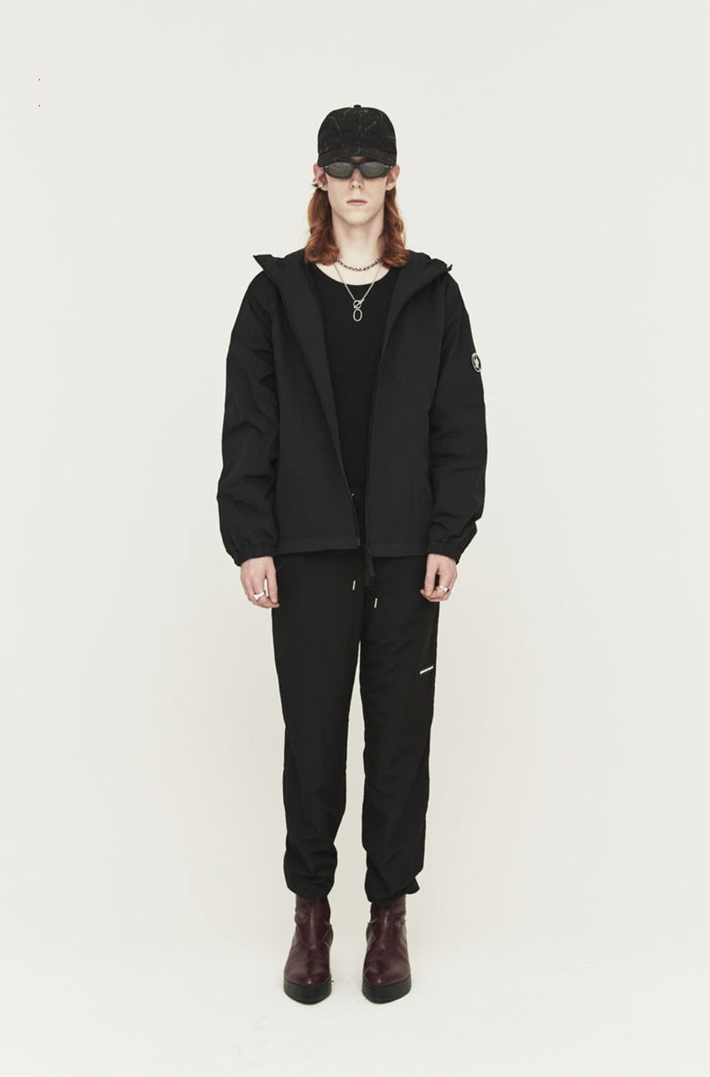 ORDINARY PEOPLE(オーディナリーピープル) BLACK RAGLAN HOODIE CARBON JACKET