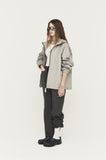 ORDINARY PEOPLE(オーディナリーピープル) GREY RAGLAN HOODIE CARBON JACKET