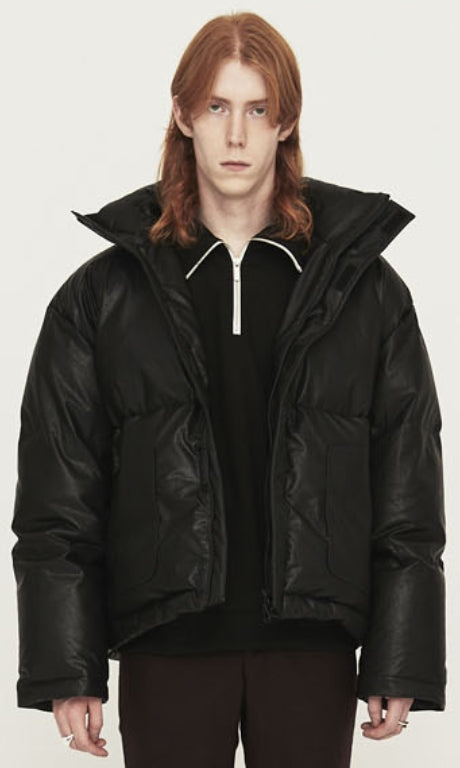 ORDINARY PEOPLE(オーディナリーピープル) BLACK VEGAN LEATHER PADDING