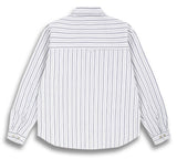 ORDINARY PEOPLE(オーディナリーピープル) WHITE STRIPE UNBALANCED PADDING SHIRTS