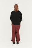 ORDINARY PEOPLE(オーディナリーピープル) RED STITCH CASHMERE BLACK KNIT