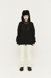 ORDINARY PEOPLE(オーディナリーピープル) RED STITCH CASHMERE BLACK KNIT