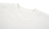 ORDINARY PEOPLE(オーディナリーピープル) BLUE STITCH CASHMERE WHITE KNIT