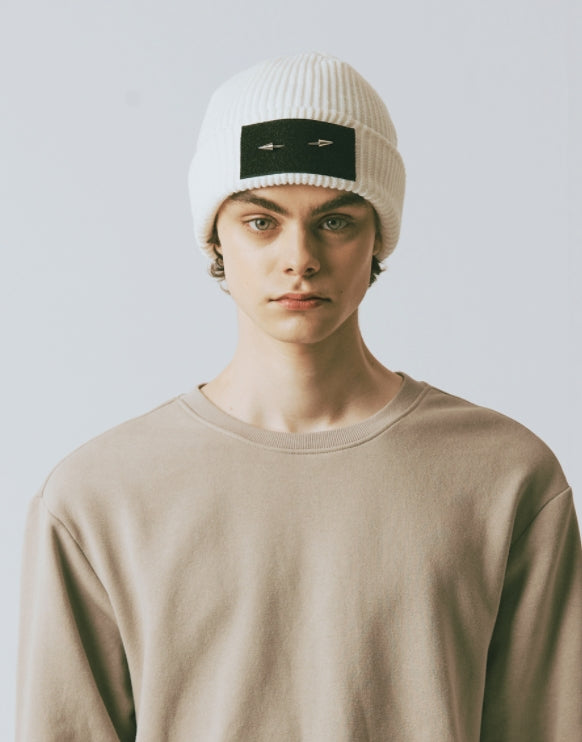 benir (ベニル) HOLYNUMBER7 X BENIR PIERCING BEANIE[WHITE]