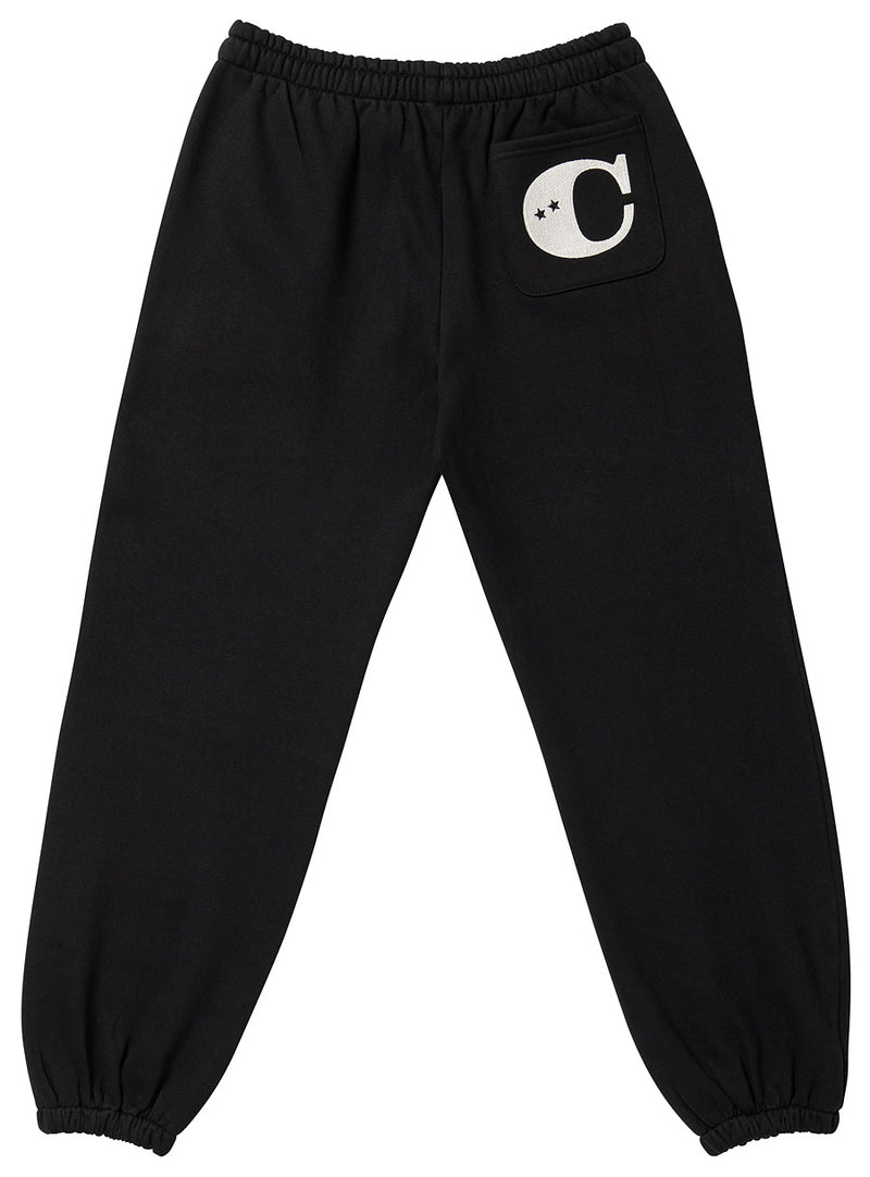 CHUNKY (チャンキー)  KNEE STAR SWEAT PANTS_black