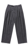 Q CUMBERS (キューカンバース)　4 PLEATS SLACKS /Grey