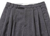 Q CUMBERS (キューカンバース)　4 PLEATS SLACKS /Grey