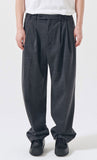 Q CUMBERS (キューカンバース)　4 PLEATS SLACKS /Grey