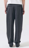Q CUMBERS (キューカンバース)　4 PLEATS SLACKS /Grey