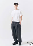 Q CUMBERS (キューカンバース)　4 PLEATS SLACKS /Grey