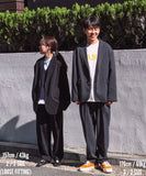 Q CUMBERS (キューカンバース)　4 PLEATS SLACKS /Grey