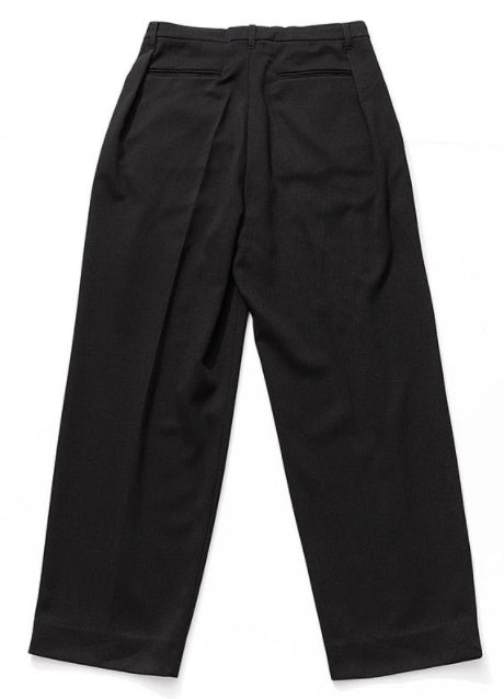 Q CUMBERS (キューカンバース) 4 PLEATS SLACKS /Black