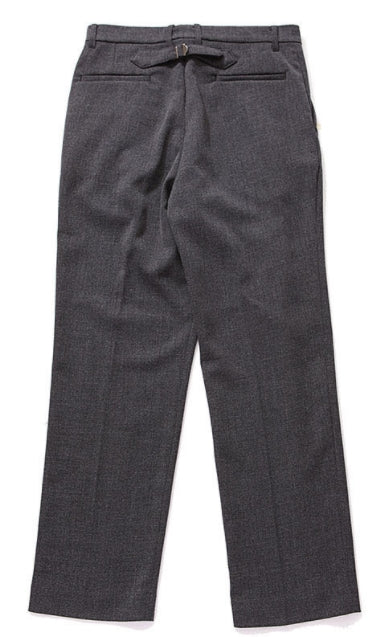 Q CUMBERS (キューカンバース) 1 TUCK CINCH BACK SLACKS /Grey