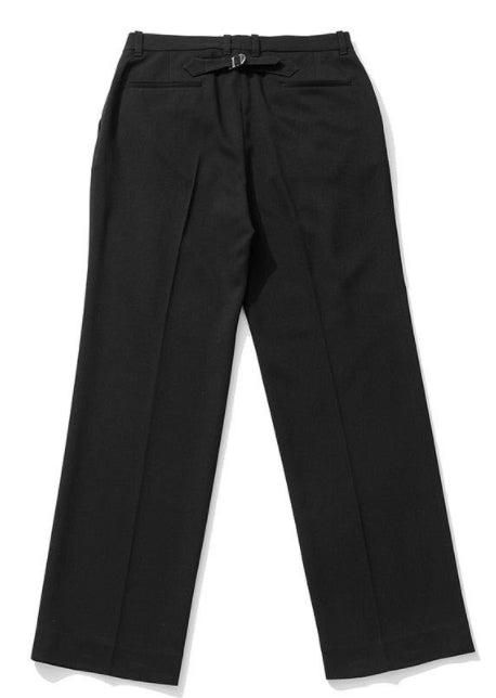 Q CUMBERS (キューカンバース) 1 TUCK CINCH BACK SLACKS /Black