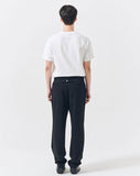 Q CUMBERS (キューカンバース) 1 TUCK CINCH BACK SLACKS /Black