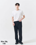 Q CUMBERS (キューカンバース) 1 TUCK CINCH BACK SLACKS /Black