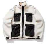 Q CUMBERS (キューカンバース) MULTI FLEECE JACKET /Ivory