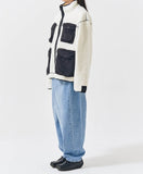 Q CUMBERS (キューカンバース) MULTI FLEECE JACKET /Ivory