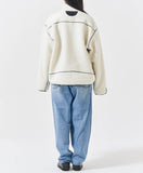 Q CUMBERS (キューカンバース) MULTI FLEECE JACKET /Ivory