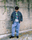 Q CUMBERS (キューカンバース) WAVE QUILTED JUMPER /Grey