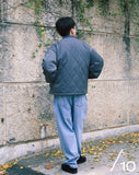 Q CUMBERS (キューカンバース) WAVE QUILTED JUMPER /Grey