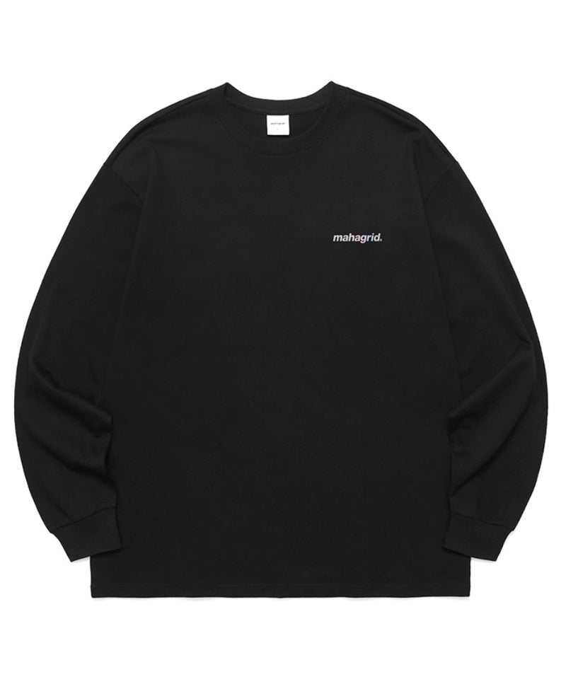 mahagrid (マハグリッド)  RAINBOW REFLECTIVE LOGO LS TEE [BLACK]