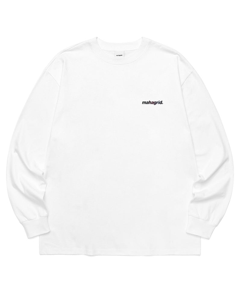 mahagrid (マハグリッド) RAINBOW REFLECTIVE LOGO LS TEE [WHITE]