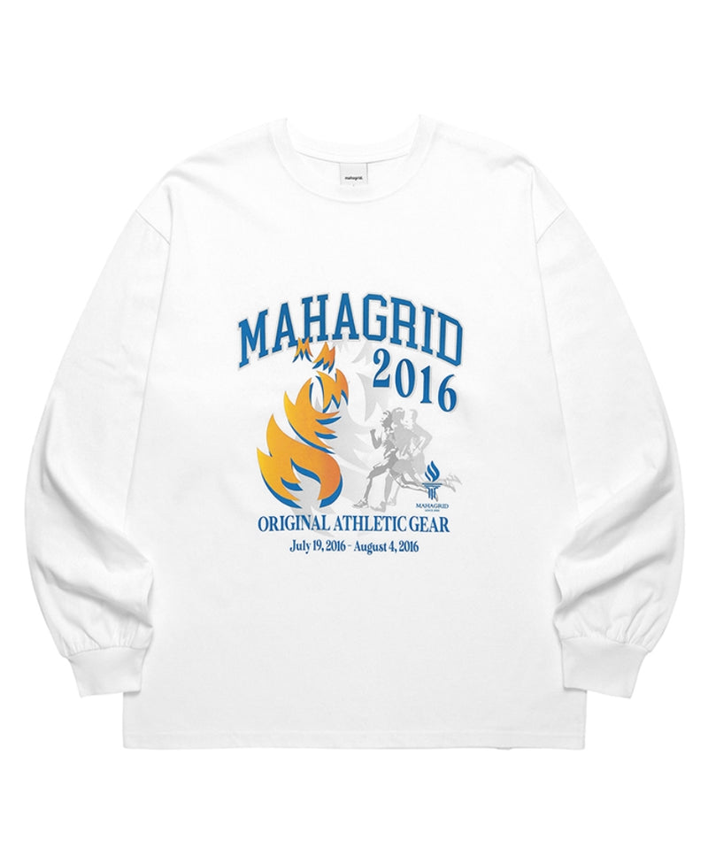 mahagrid (マハグリッド) 2016 SOUVENIR LS TEE [WHITE]