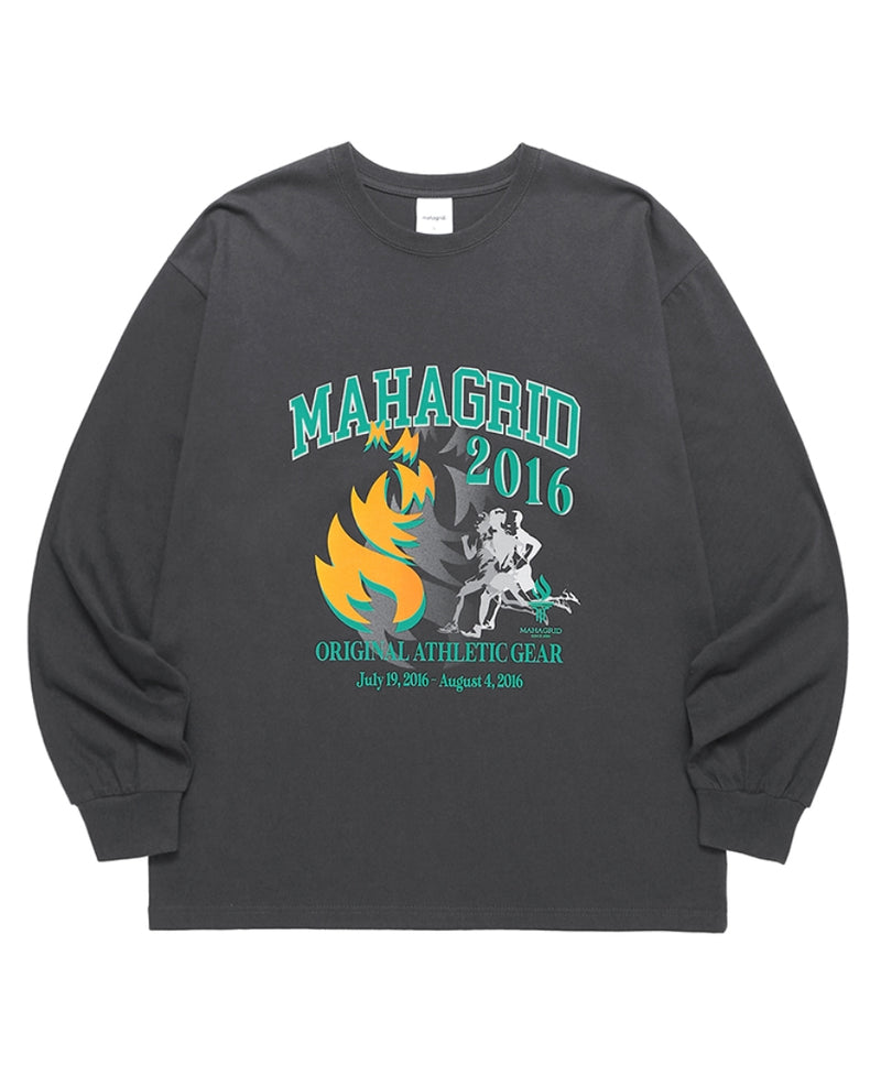 mahagrid (マハグリッド) 2016 SOUVENIR LS TEE [CHARCOAL]
