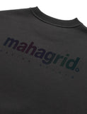mahagrid (マハグリッド) RAINBOW REFLECTIVE LOGO CREWNECK [CHARCOAL]