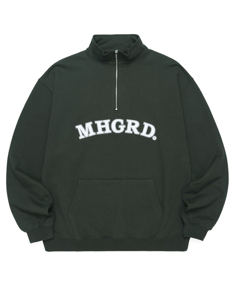 mahagrid (マハグリッド) ARC LOGO HALF ZIP SWEATSHIRT [GREEN]