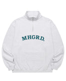 mahagrid (マハグリッド) ARC LOGO HALF ZIP SWEATSHIRT [LIGHT GREY]