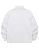 mahagrid (マハグリッド) ARC LOGO HALF ZIP SWEATSHIRT [LIGHT GREY]