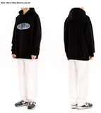 mahagrid (マハグリッド) GOTHIC OVAL LOGO HOODIE [BLACK]