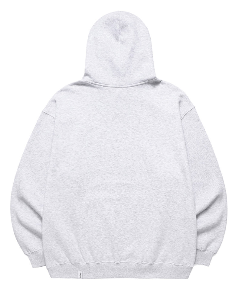 mahagrid (マハグリッド) GOTHIC OVAL LOGO HOODIE [LIGHT GREY]