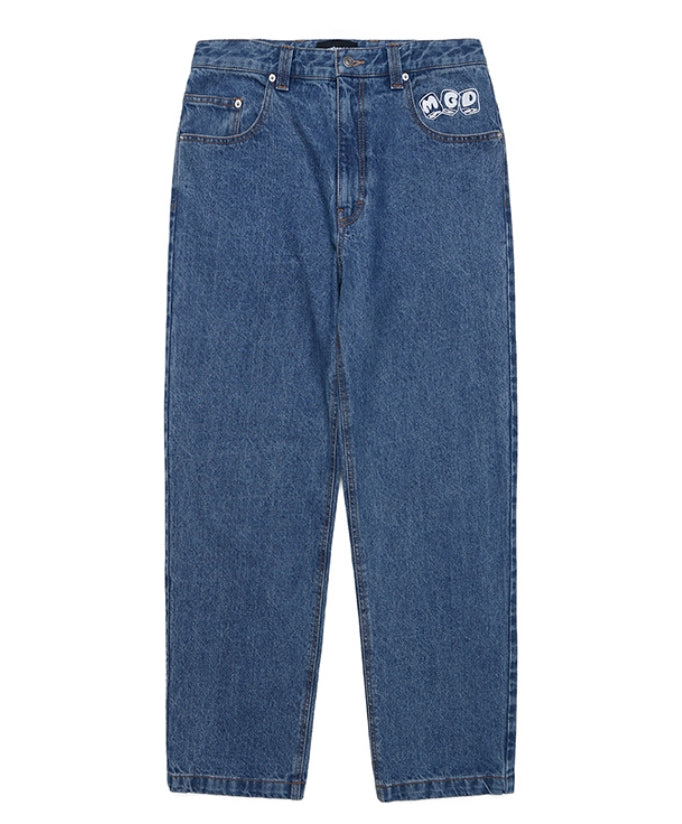 mahagrid (マハグリッド) LOOSE FIT DENIM PANT [LIGHT BLUE]