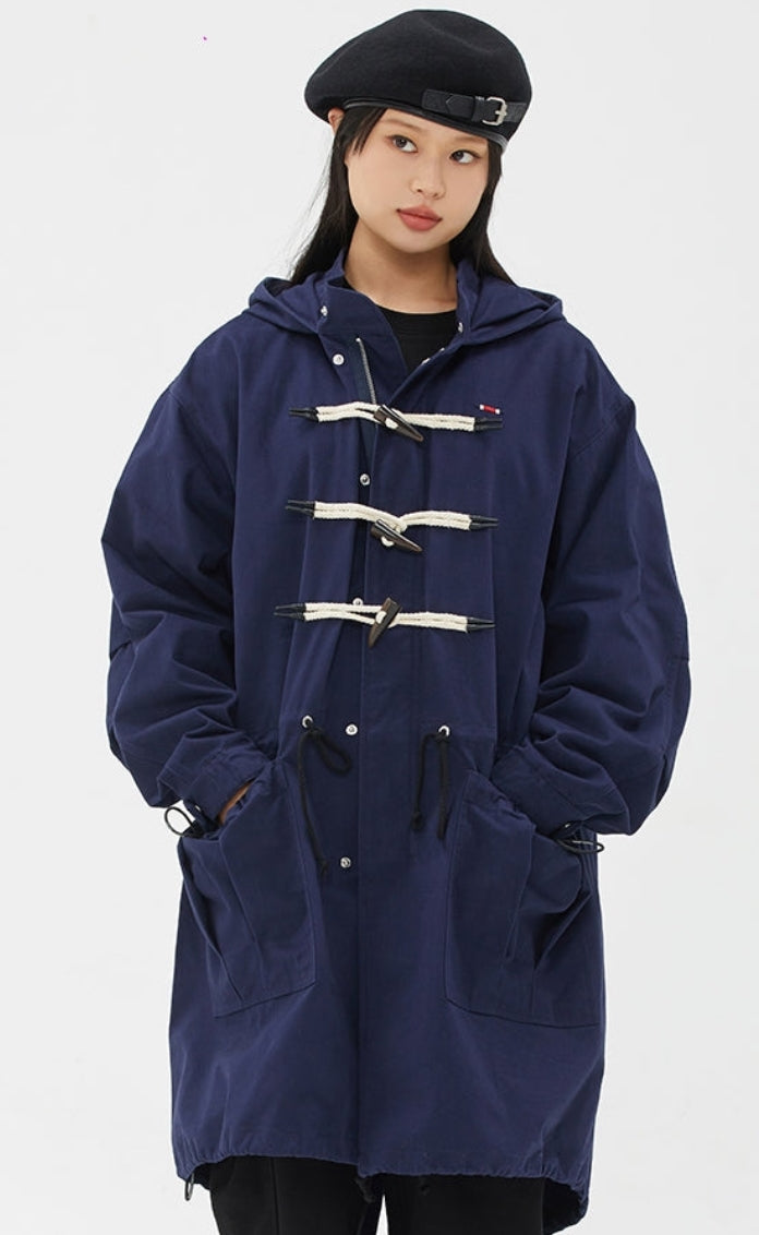 ROMANTIC CROWN(ロマンティック クラウン) FISHTAIL DUFFLE COAT_NAVY