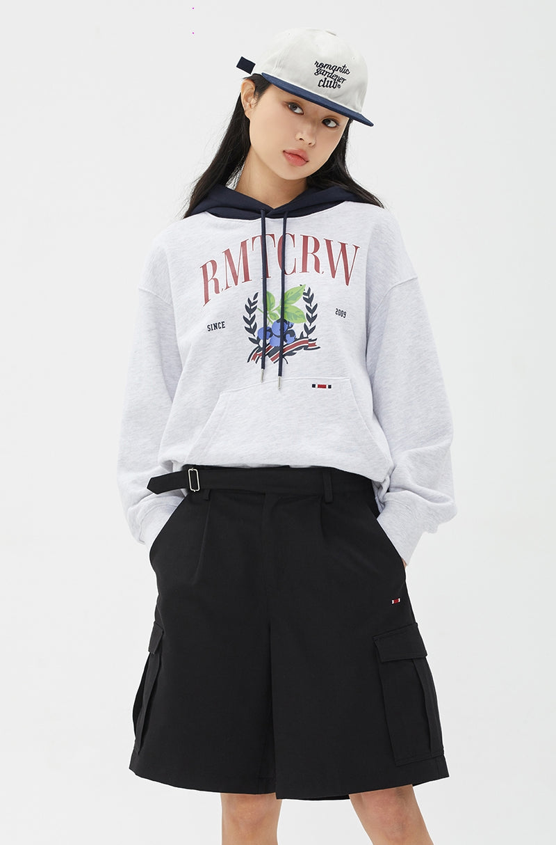 ROMANTIC CROWN(ロマンティック クラウン)   GARDENING BERRY LAYERED HOODIE_LIGHT GREY
