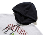 ROMANTIC CROWN(ロマンティック クラウン)   GARDENING BERRY LAYERED HOODIE_LIGHT GREY