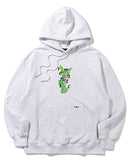 ROMANTIC CROWN(ロマンティック クラウン)  SELVAS HOODIE_LIGHT GREY