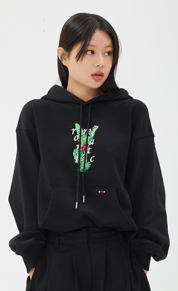 ROMANTIC CROWN(ロマンティック クラウン) SELVAS HOODIE_BLACK