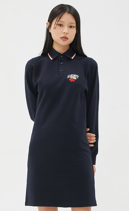 ROMANTIC CROWN(ロマンティック クラウン) GARDENING CLUB POLO DRESS_NAVY